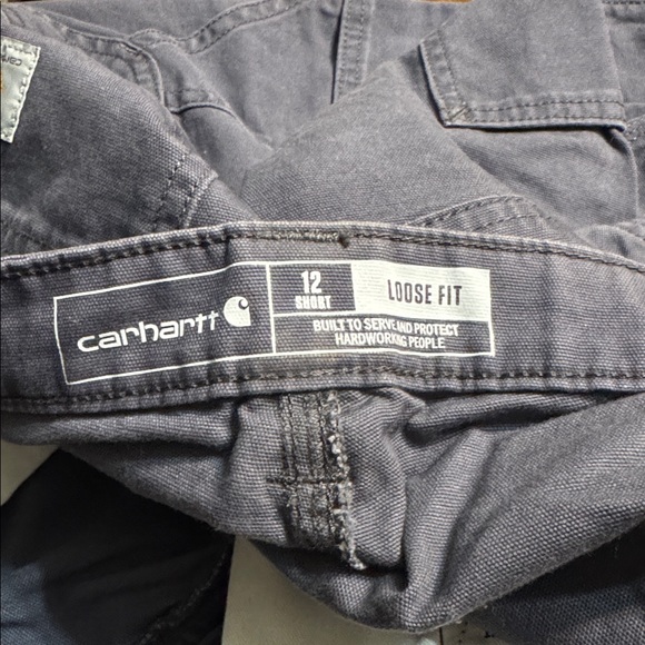 Carhartt Women's Rugged Flex Loose Fit Canvas Work Pant Grey Size 12 Short - Picture 10 of 11